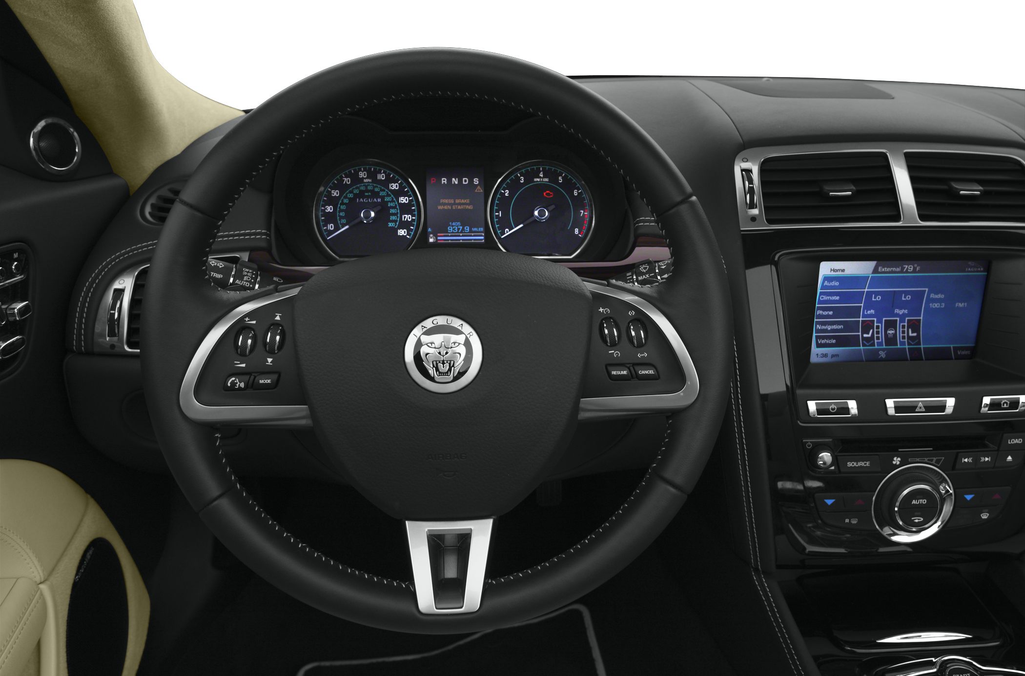 Steering wheel with multi-function controls and digital infotainment display