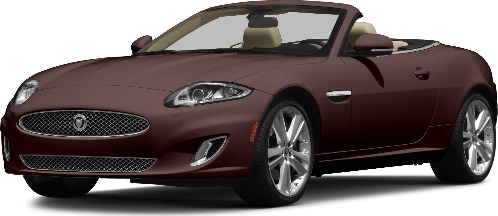 Front side view of luxury convertible with open roof
