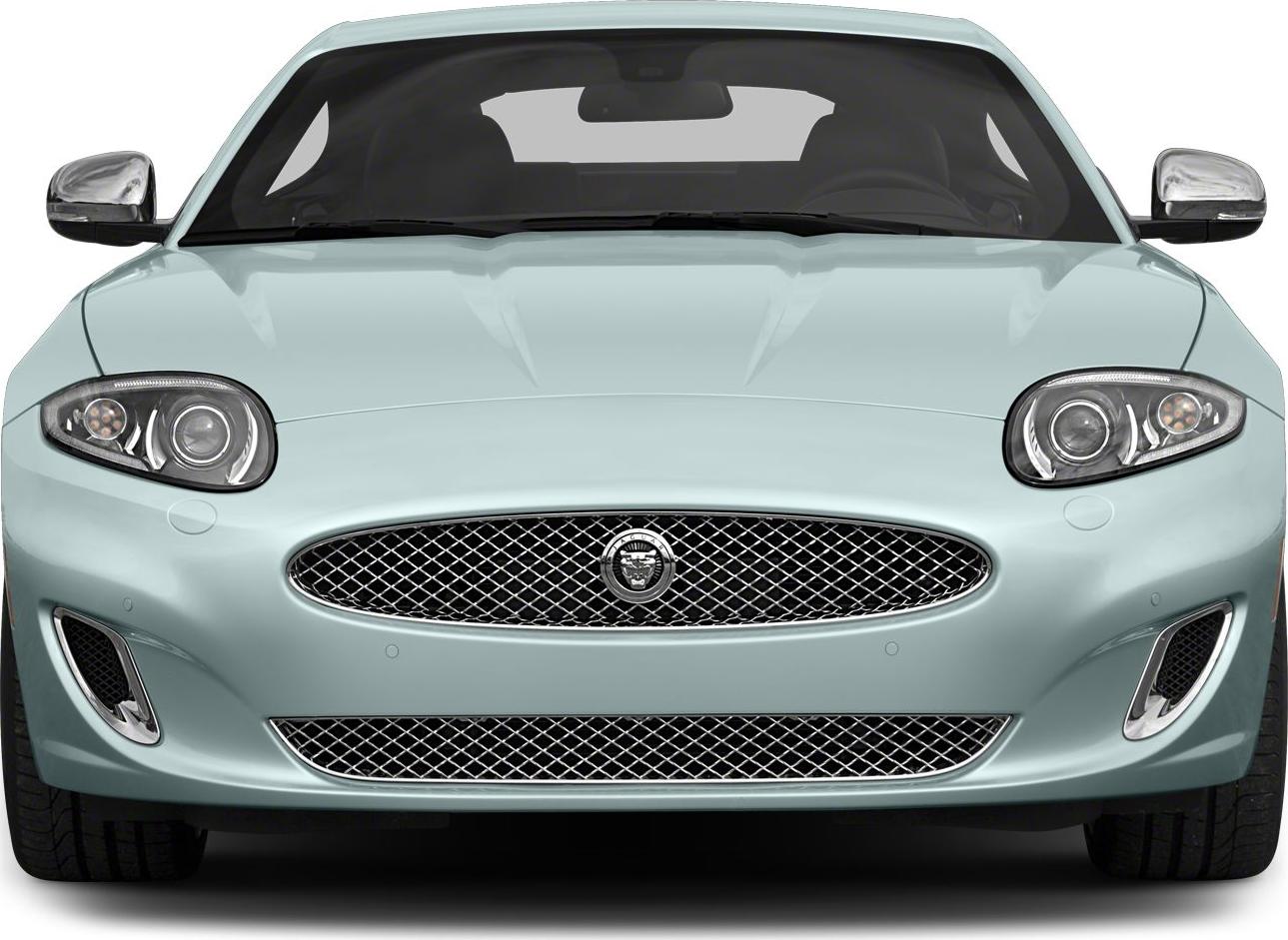Front view with distinctive grille and sleek headlights