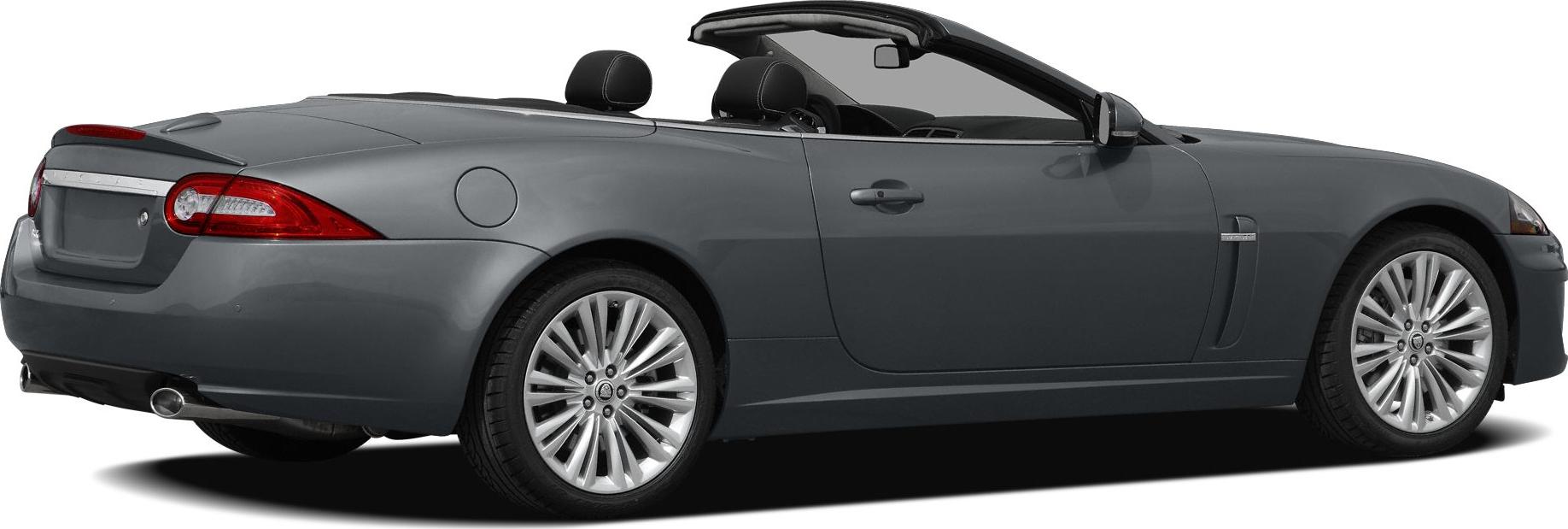 Sleek grey convertible with open roof and alloy wheels