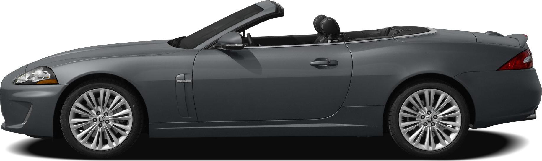 Side view of sleek convertible with open top and alloy wheels