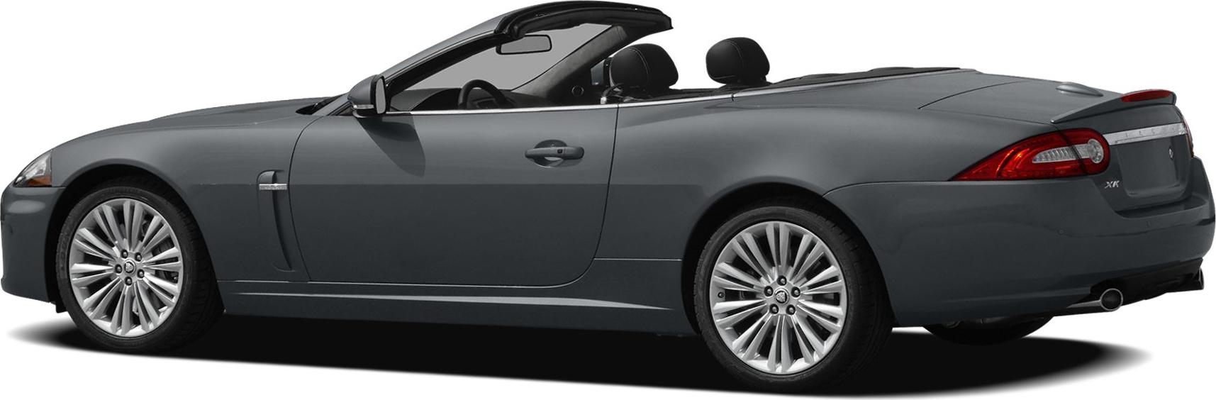 Rear side view of sleek convertible with alloy wheels