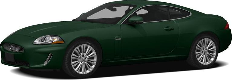 Dark green two-door aerodynamic luxury coupe with alloy wheels