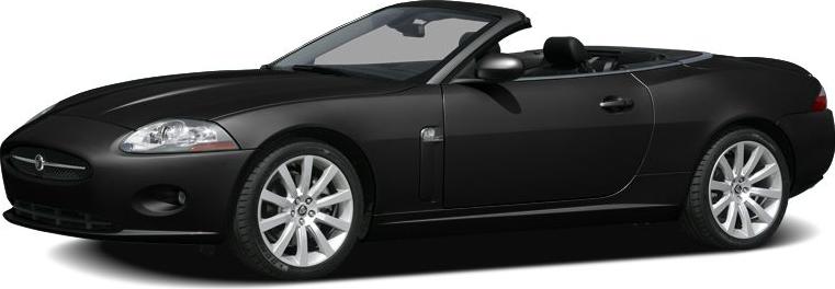 Sleek black convertible with sporty wheels and open-top design.