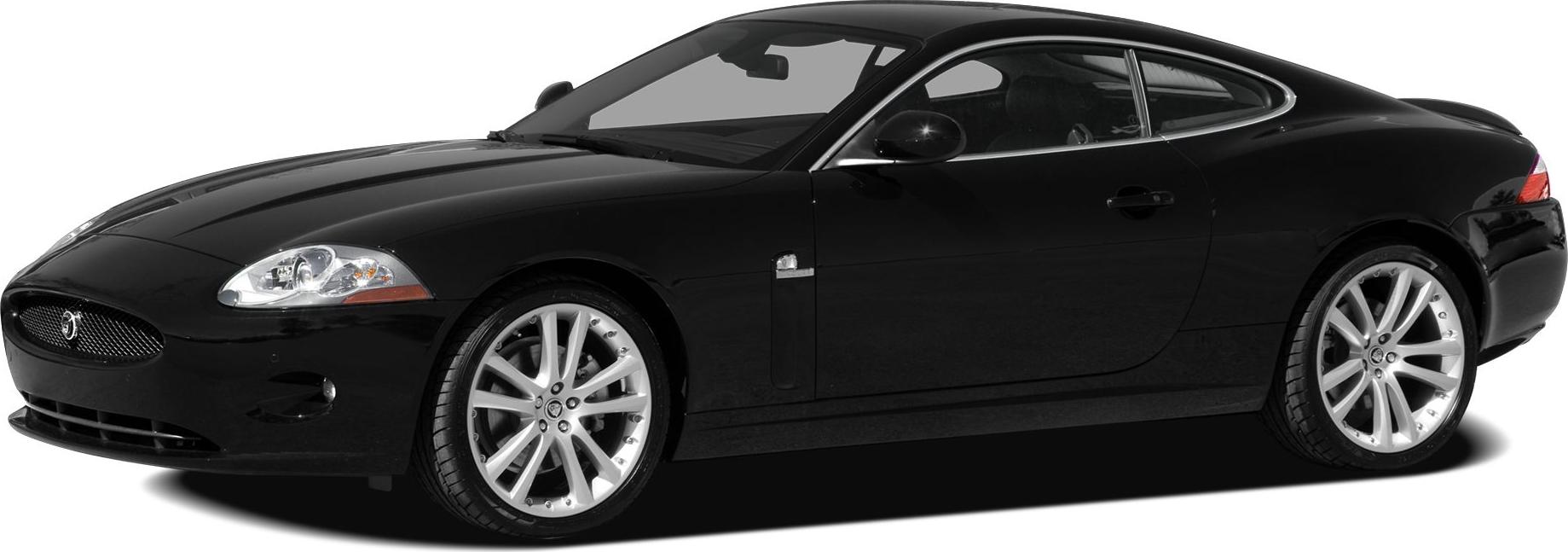 Black coupe with aerodynamic body and large silver alloy wheels