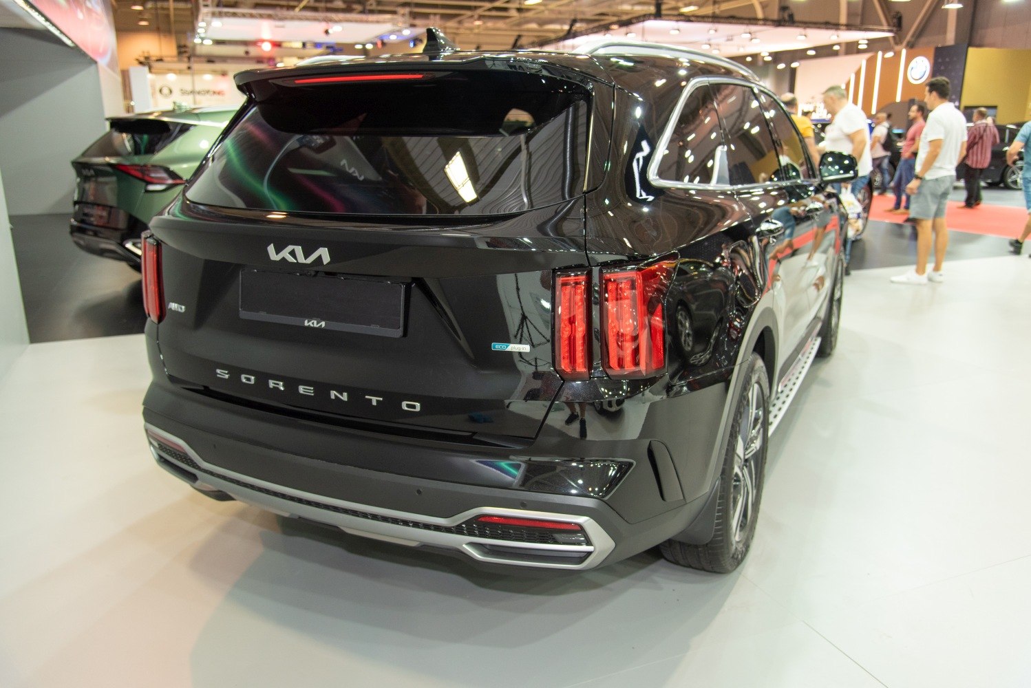 Rear view with LED taillights and eco plug-in hybrid badge