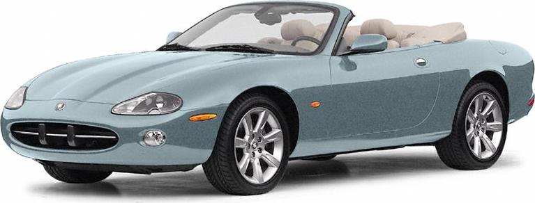 Front and side view of a convertible luxury roadster with alloy wheels.