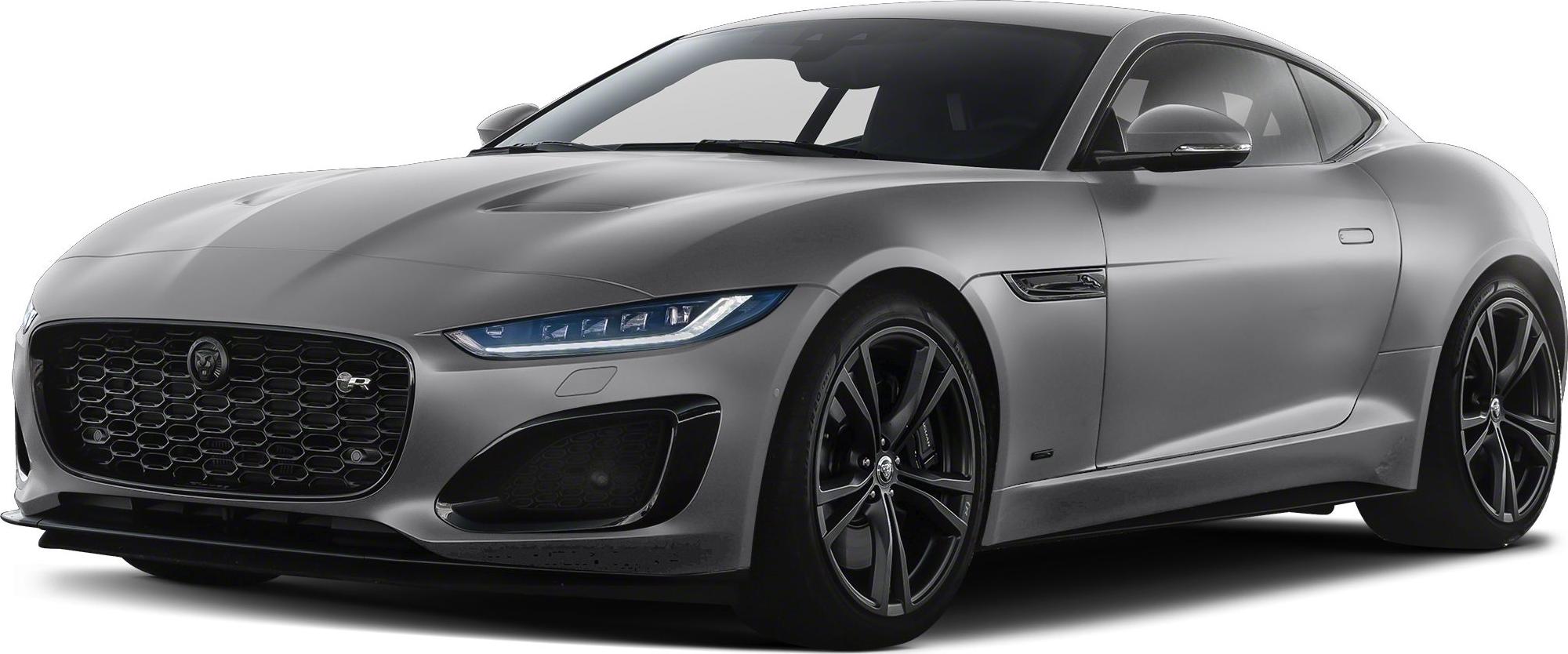 Aggressive front grille and aerodynamic coupe side profile.
