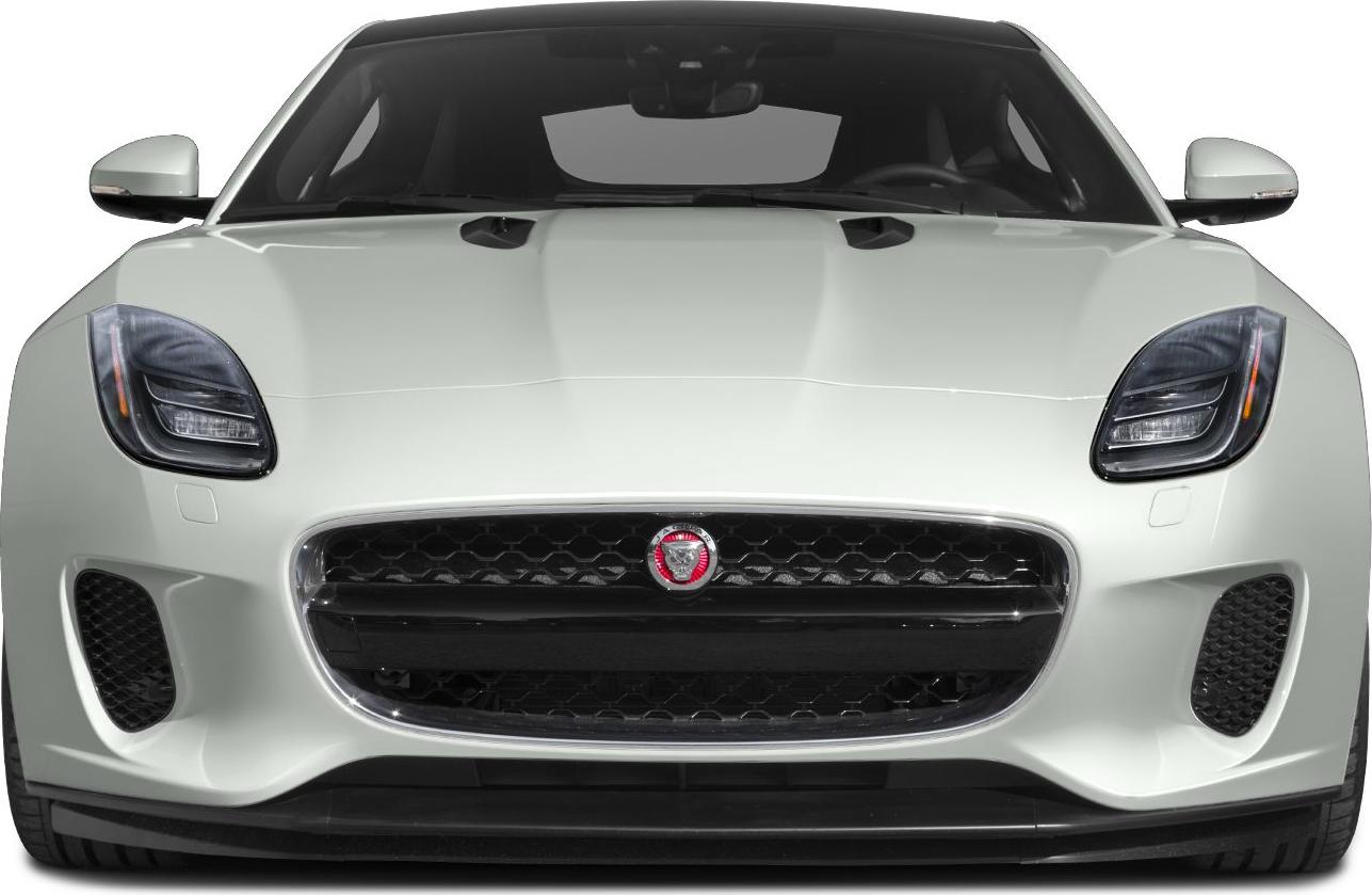 Aggressive front grille with sleek headlights and sporty hood vents.