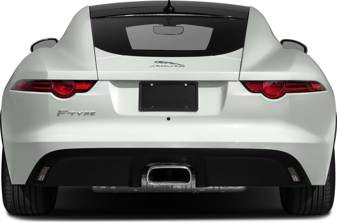 Rear view with distinctive taillights and single central exhaust.