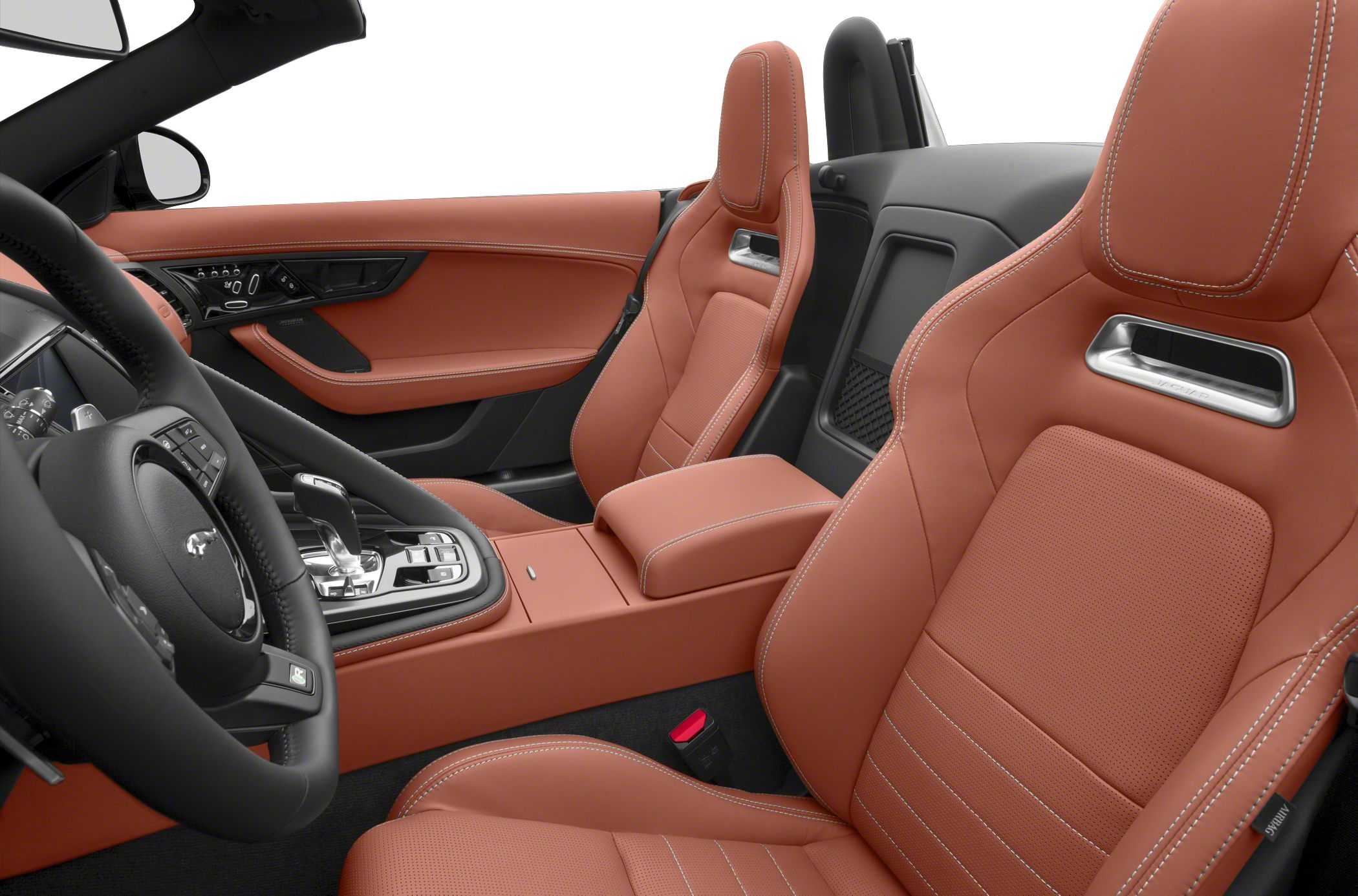 Premium leather sports seats and modern cockpit interior design