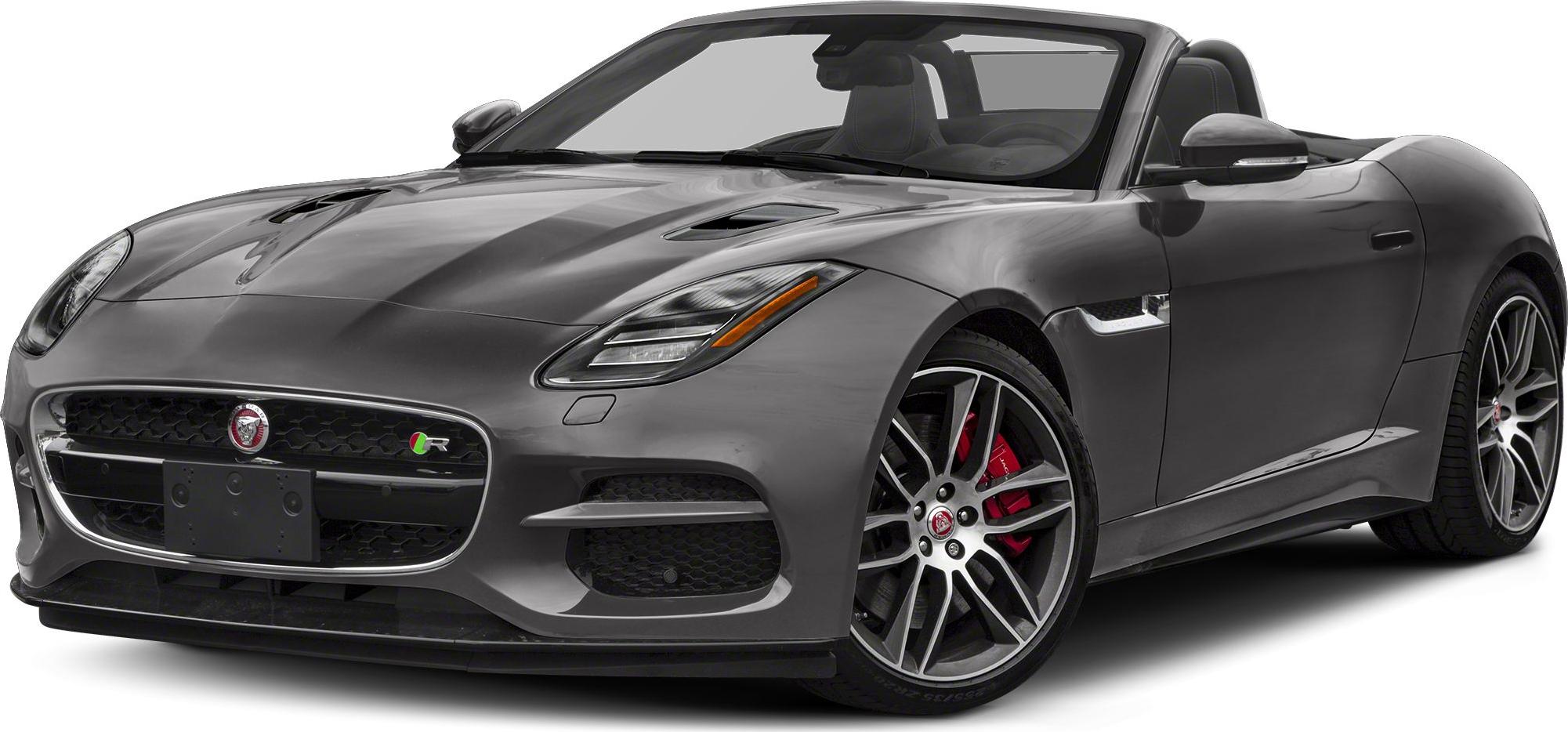 Front-side view of a sporty convertible with distinct grille and alloy wheels