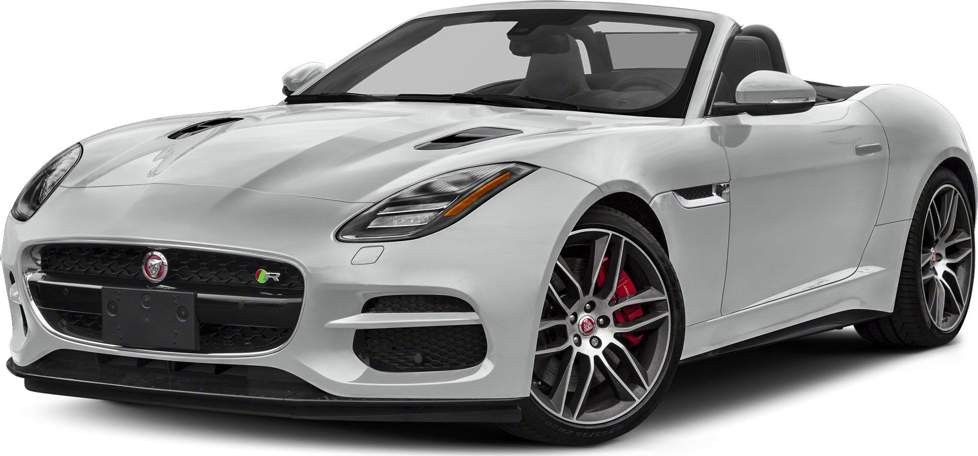 Front view of convertible sports car with sleek headlights and alloy wheels