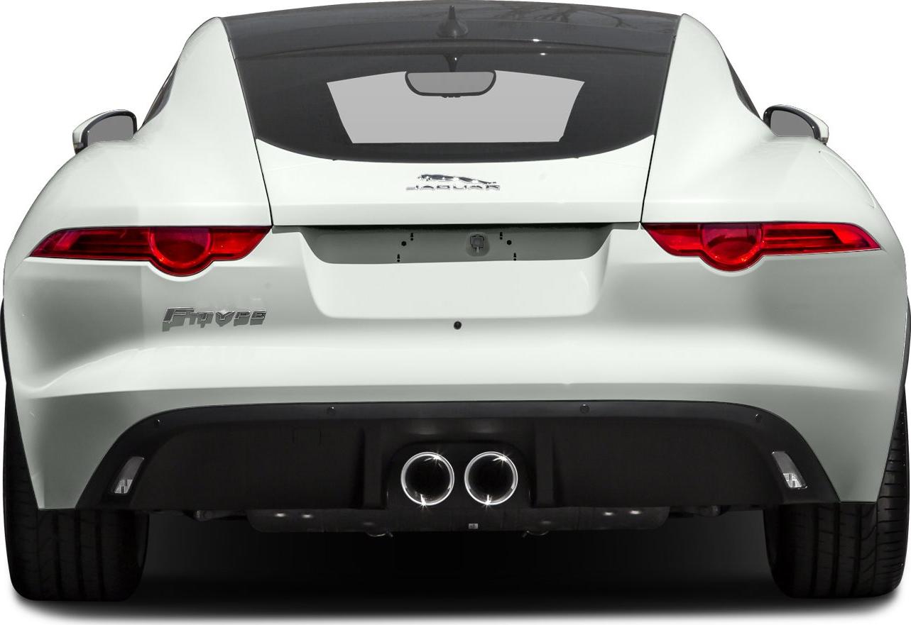 Sleek rear with distinct tail lights and dual central exhaust pipes.