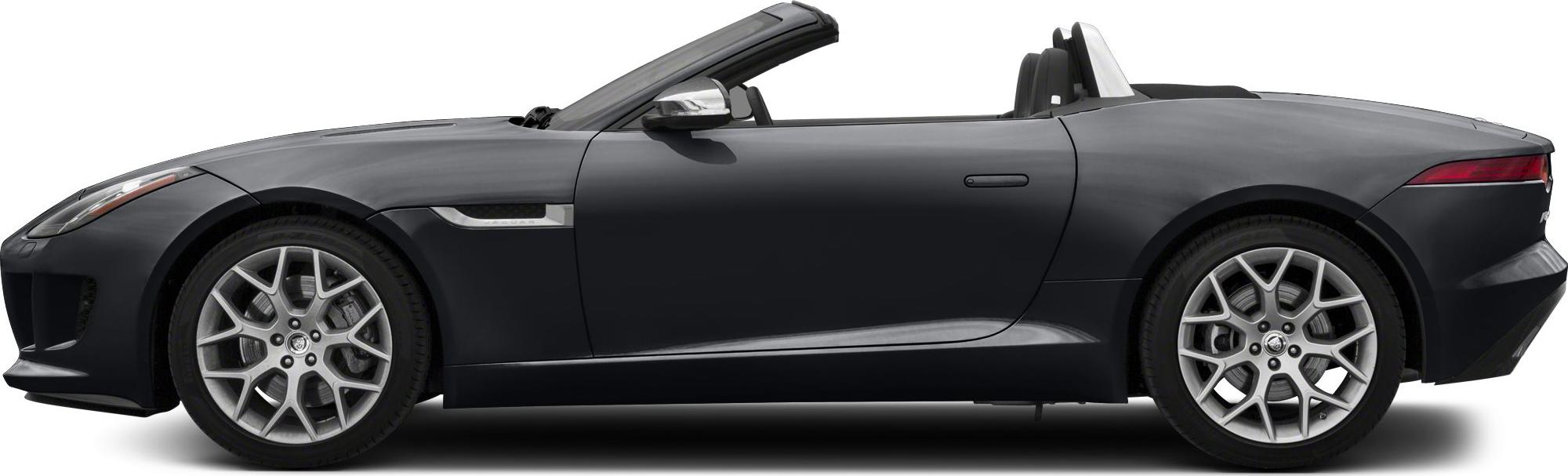 Side view of convertible sports car with alloy wheels