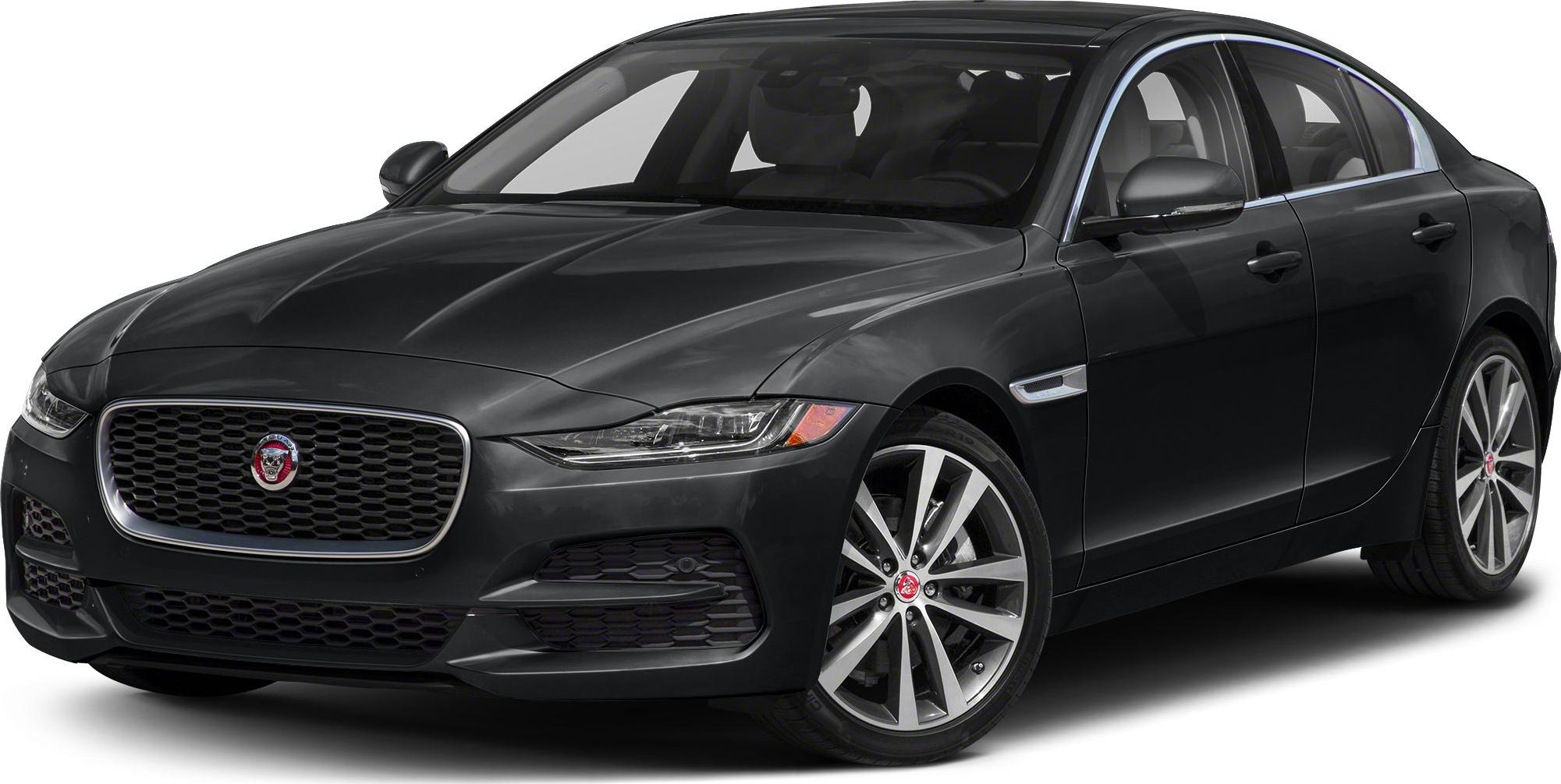Front and side view of a black luxury sedan with distinct grille and alloy wheels