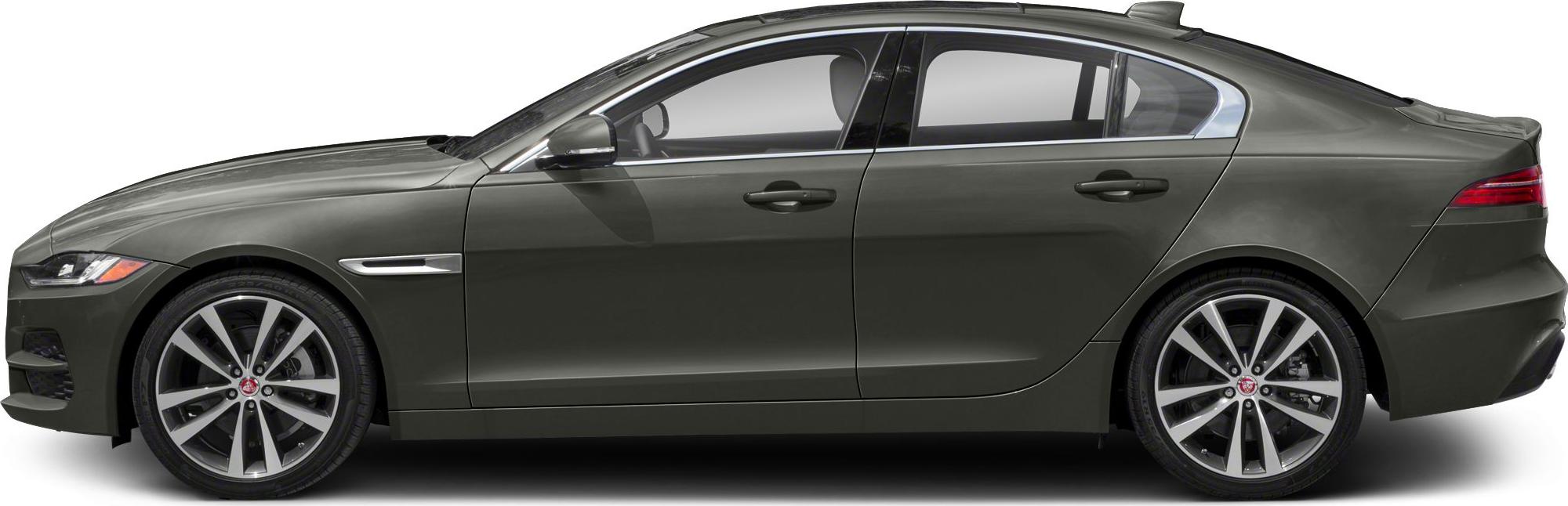 Side profile with large multi-spoke alloy wheels and smooth body lines.
