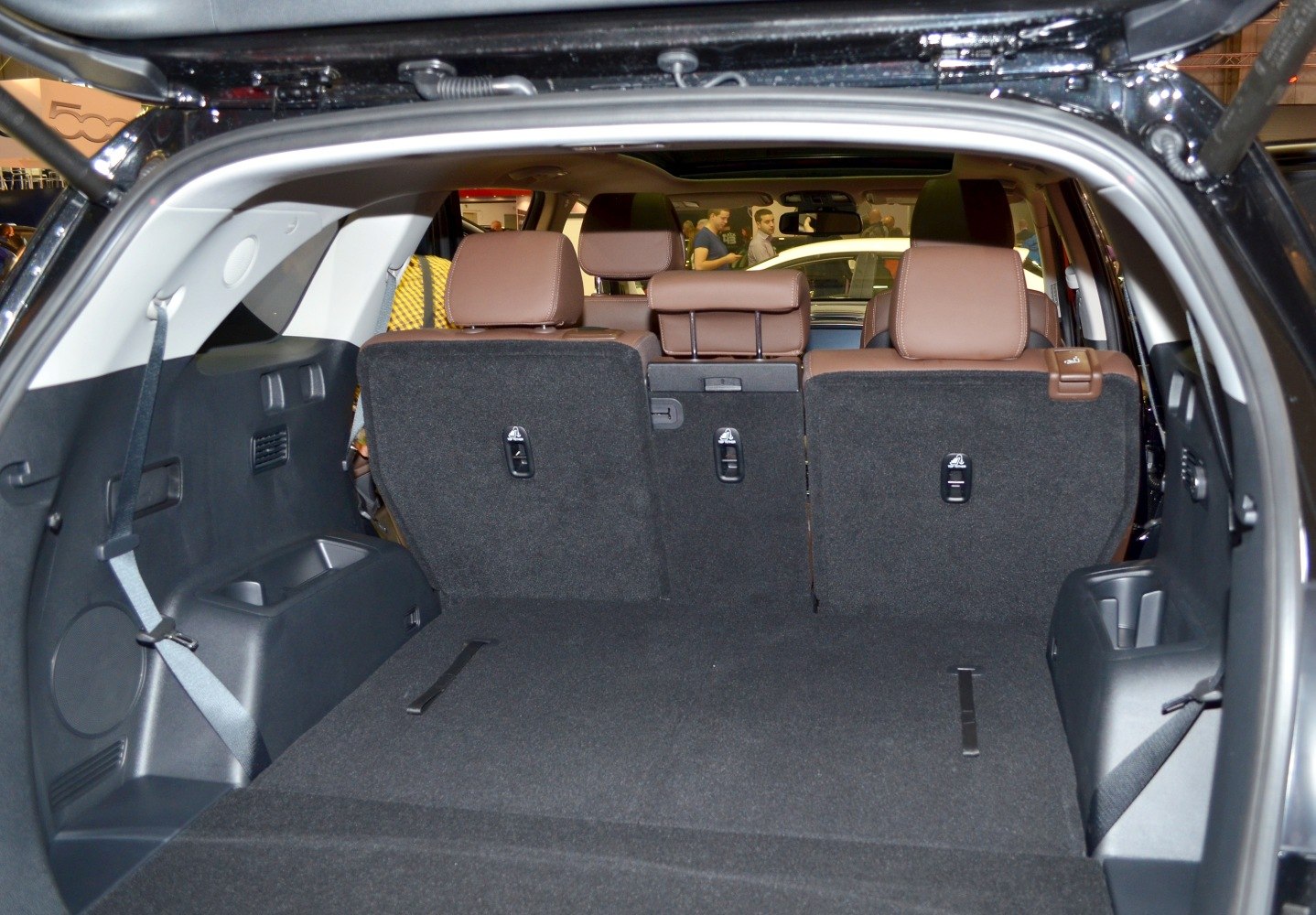 Large rear cargo space and foldable rear seats