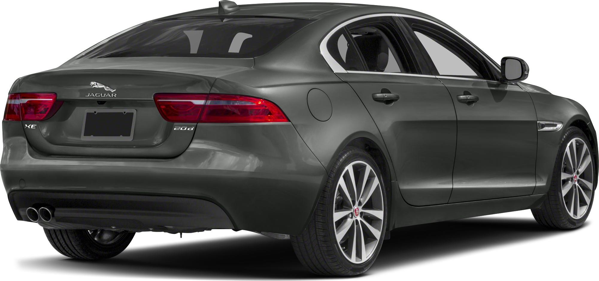 Rear side profile of a sedan with dual exhaust and sleek taillights