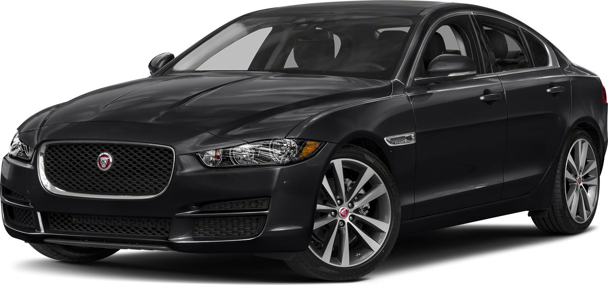 Black sedan with front grille, headlights, and alloy wheels
