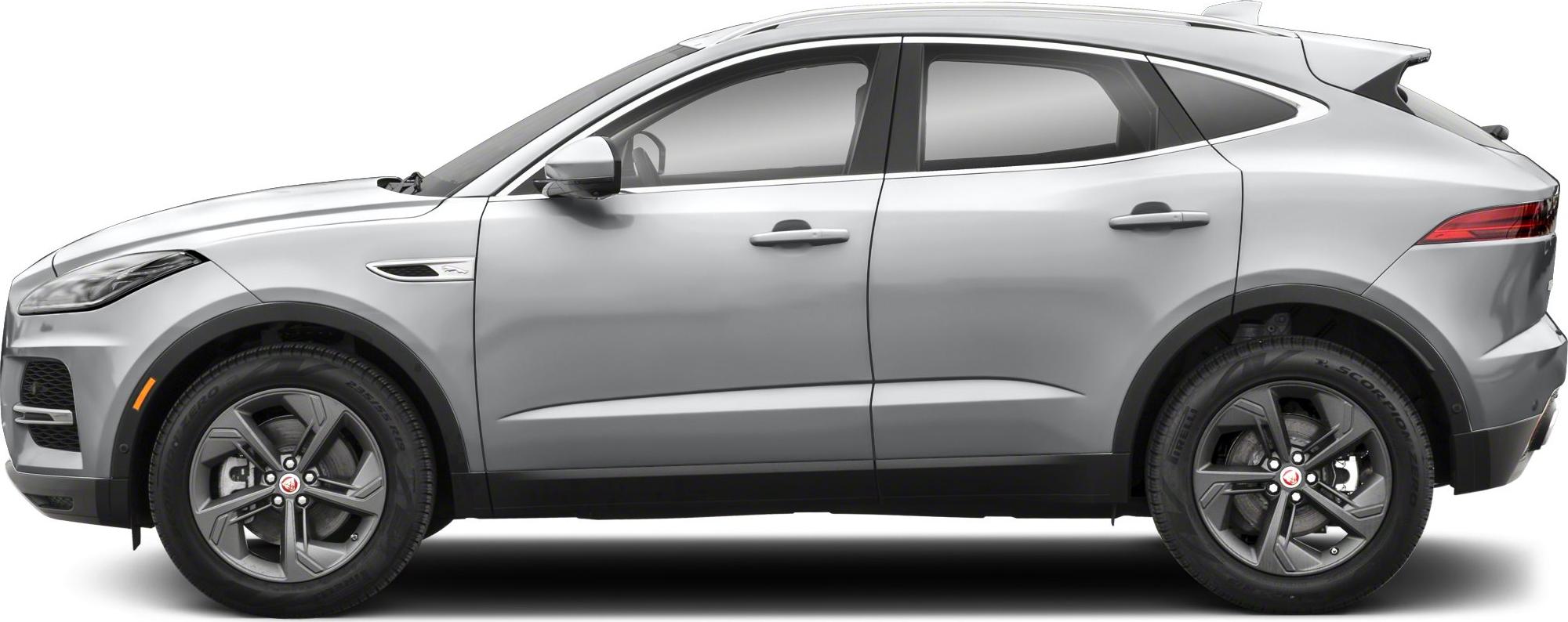 Side profile of an SUV with distinctive alloy wheels and sleek body lines