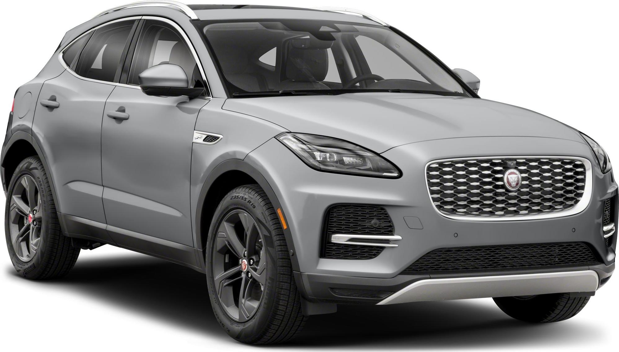 Front 3-4 view of silver SUV highlighting headlights and grille