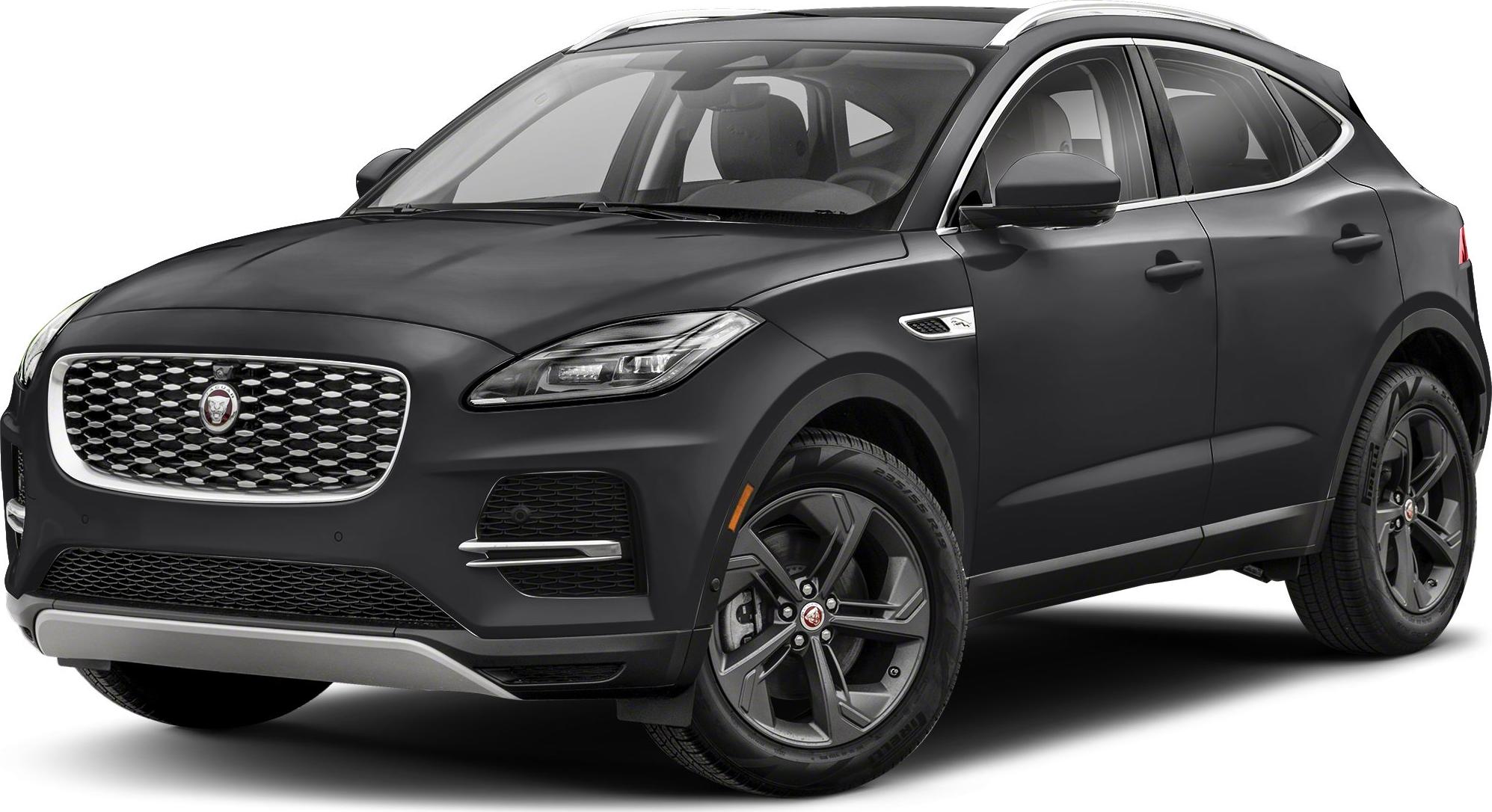 Front 3-4 view of black SUV with distinct grille and headlights