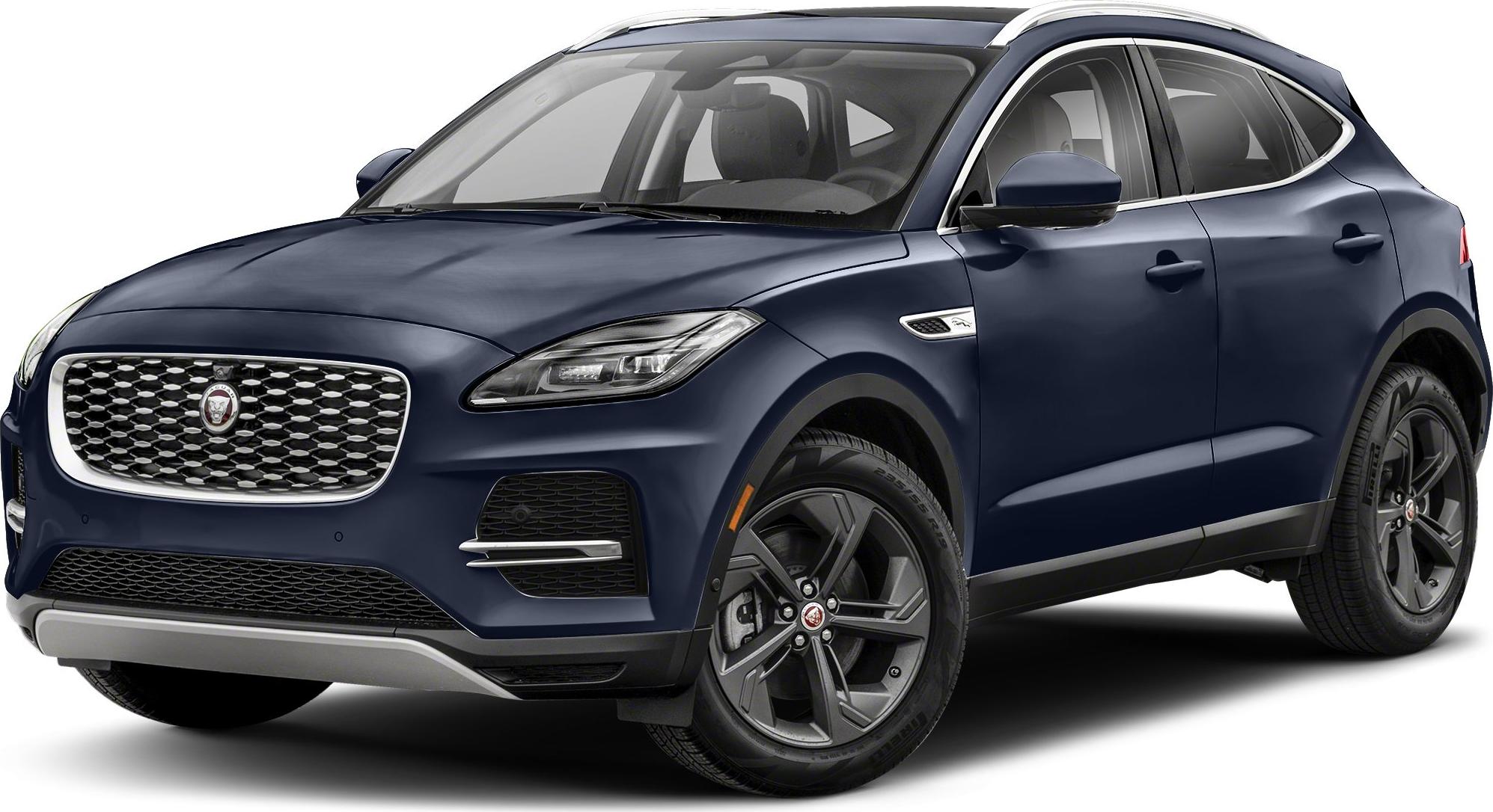 Front and side view of sleek SUV with grille and alloy wheels