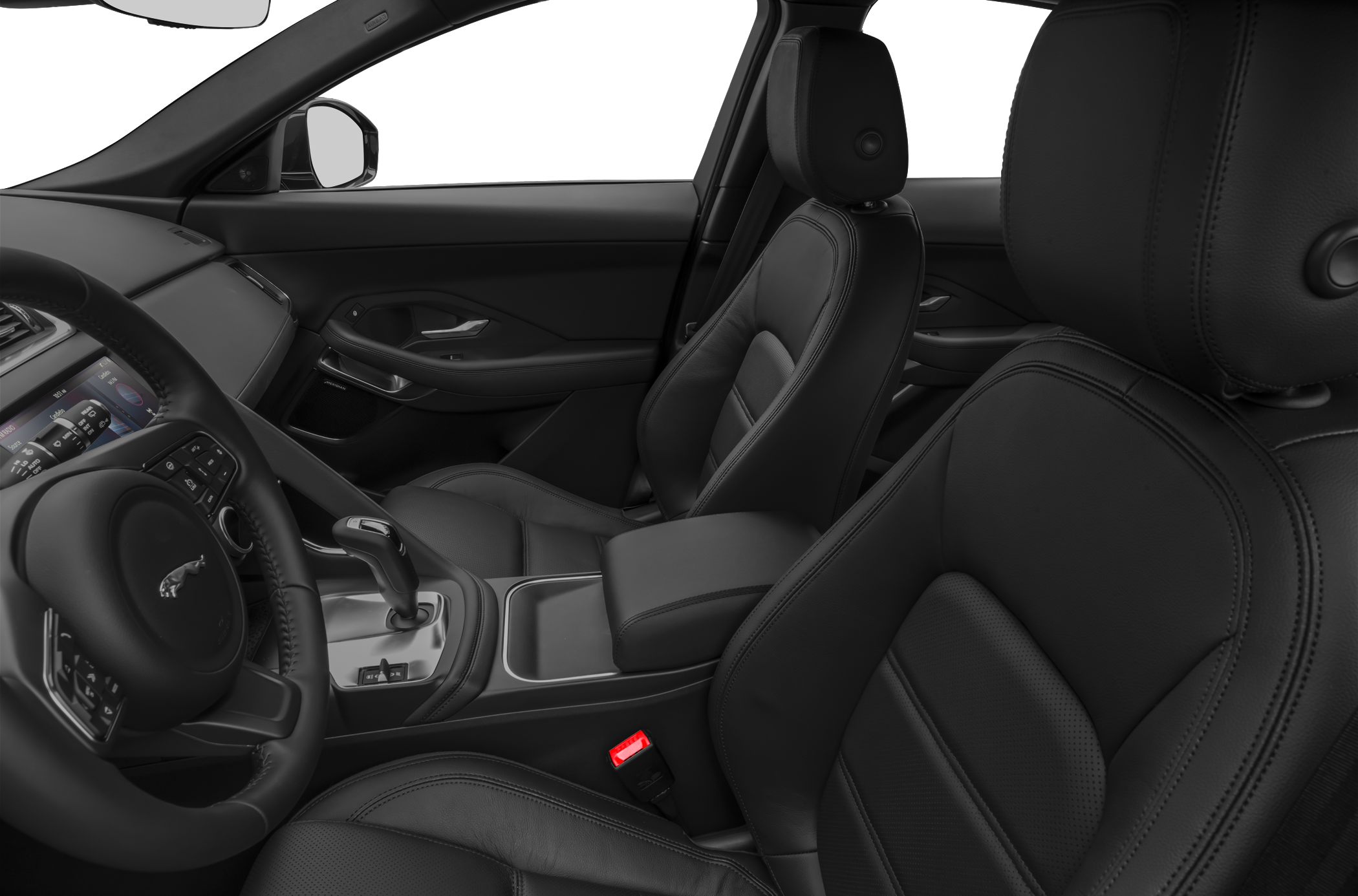Luxury leather seats and modern dashboard interior