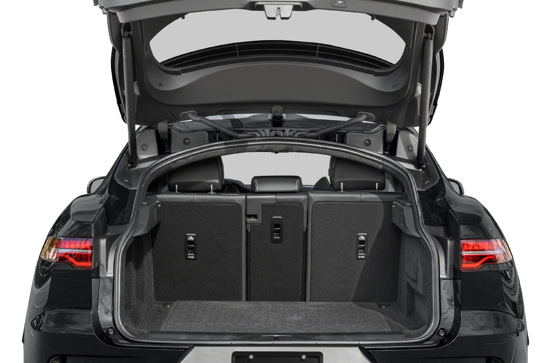 Spacious rear cargo area with foldable back seats