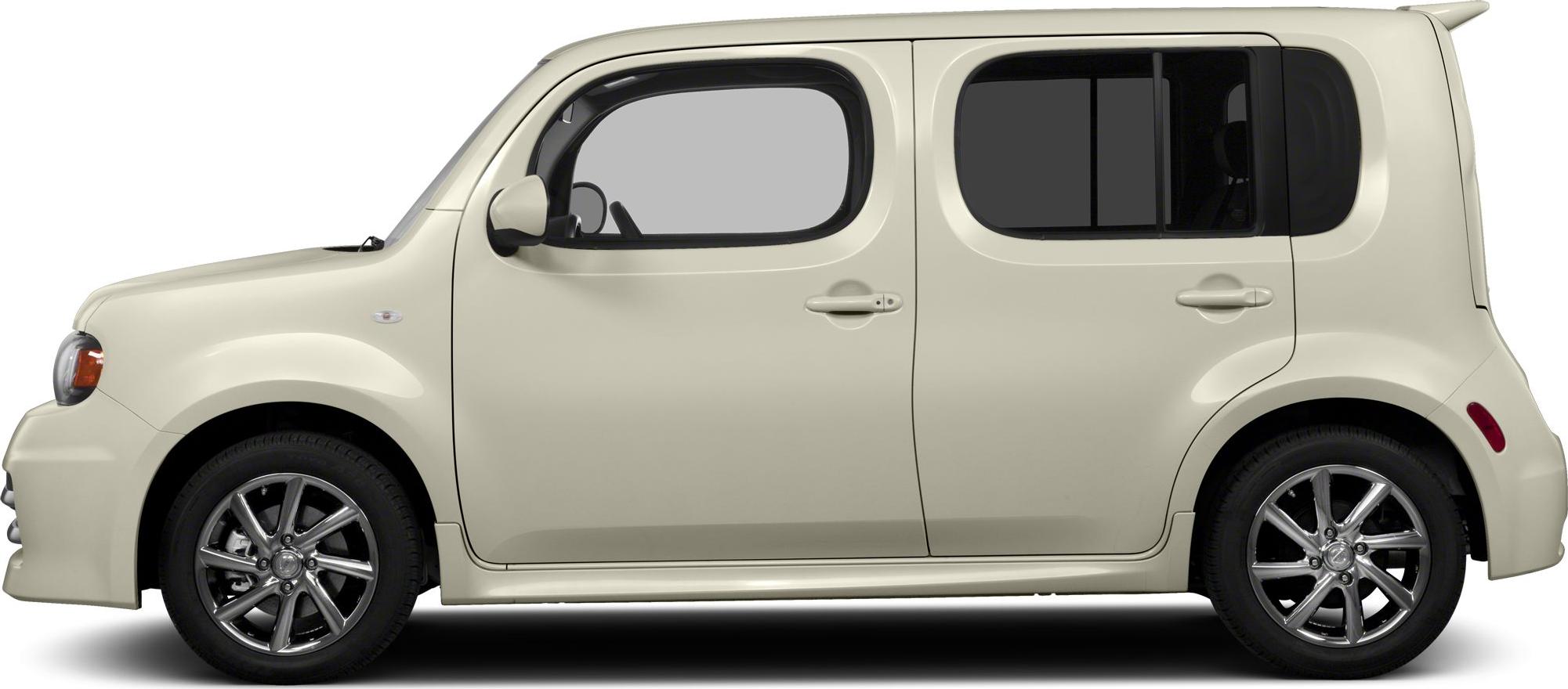 Side profile of boxy compact car with alloy wheels