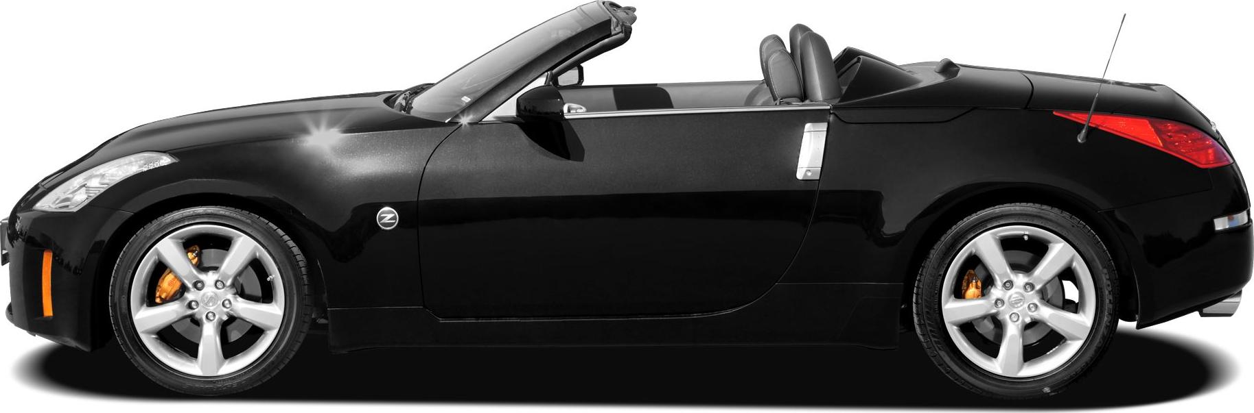 Convertible sports coupe with alloy wheels and open roof