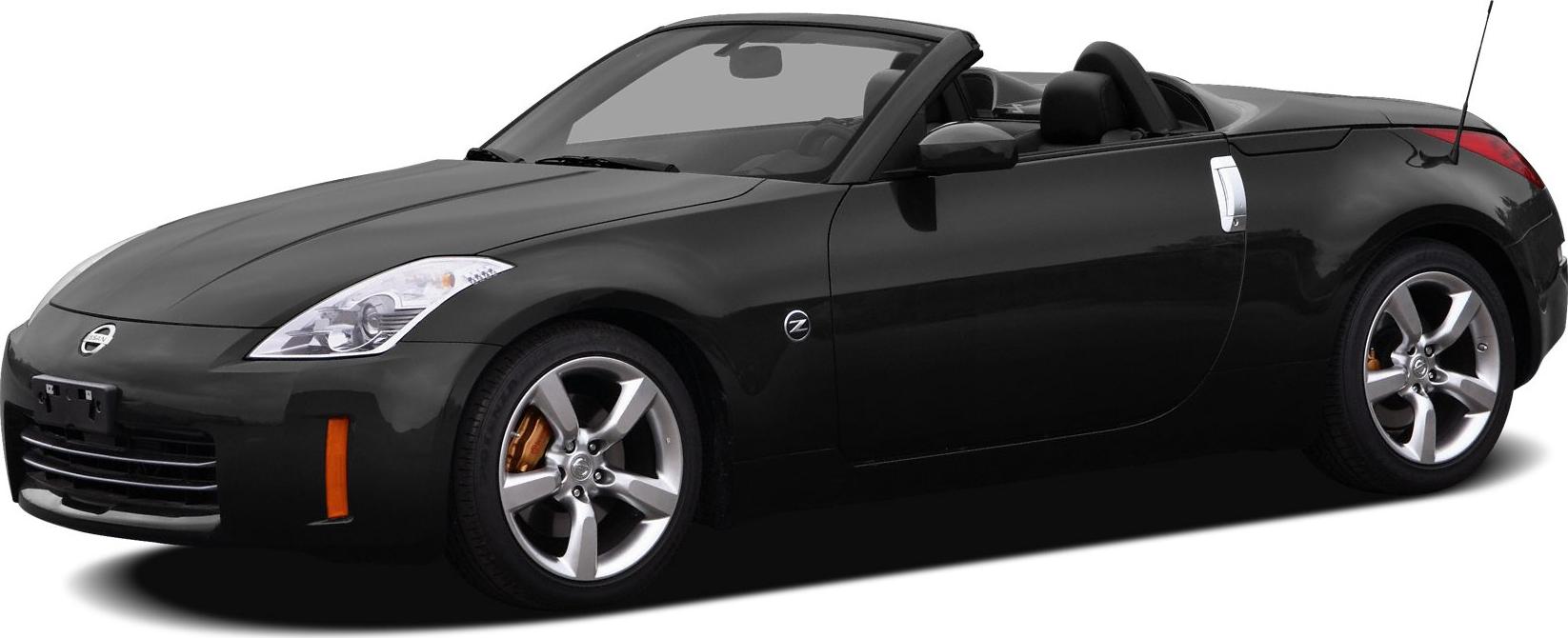 Black convertible sports car with alloy wheels and smooth body lines