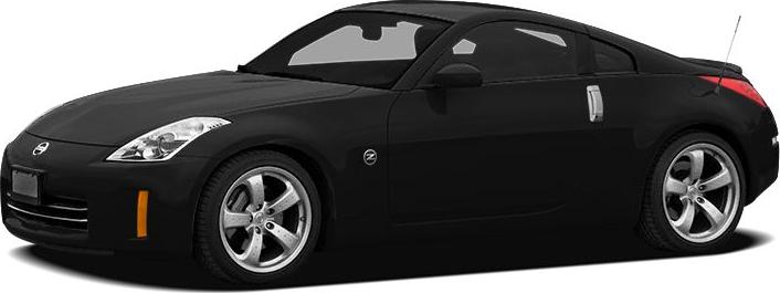 Sleek black two-door coupe with five-spoke alloy wheels