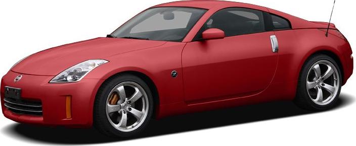 Red coupe with sleek profile, alloy wheels, and aerodynamic design