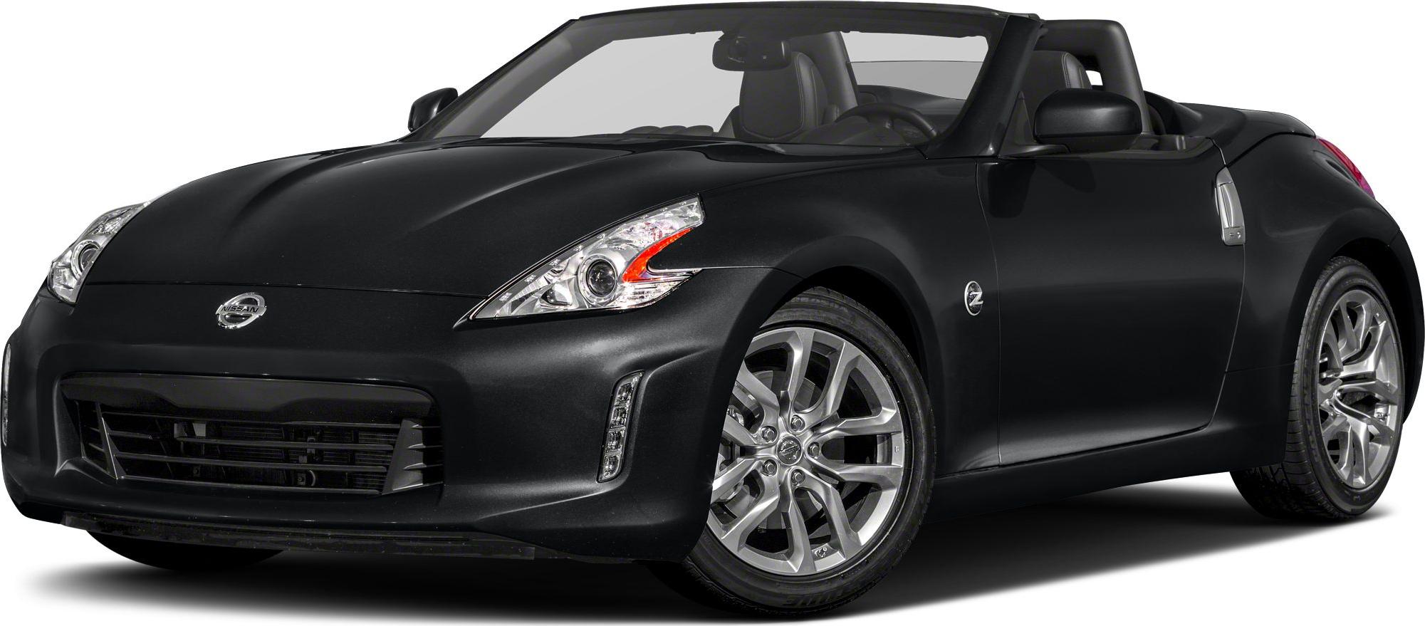 Black convertible sports car with sleek front and alloy wheels