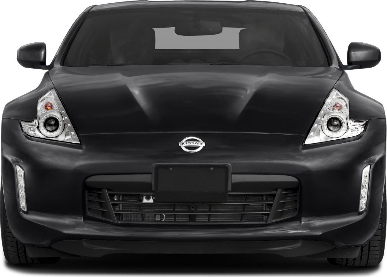 Front view with LED headlights and prominent grille