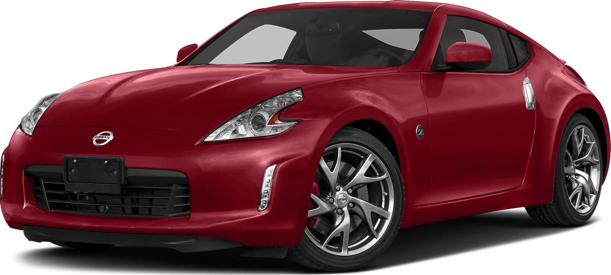 Red coupe with modern headlights and sporty alloy wheels