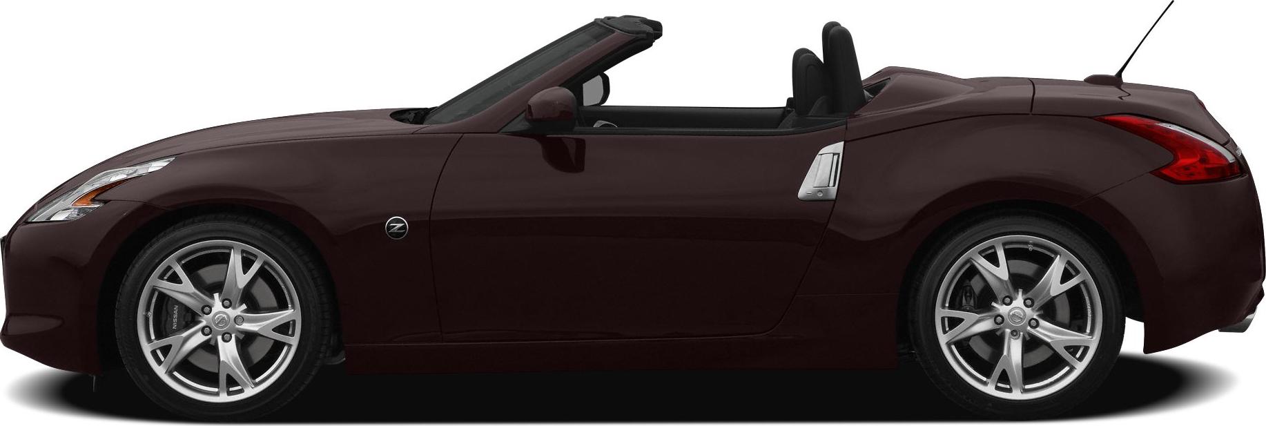 Side profile of a sporty convertible with alloy wheels