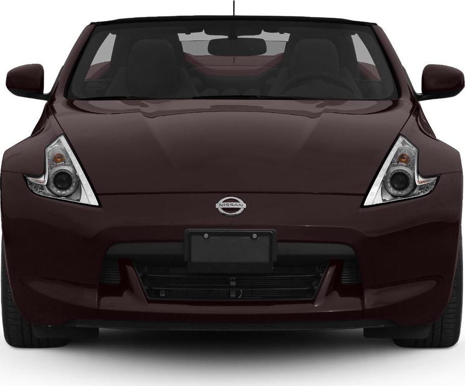 Front view with distinctive headlights and aerodynamic design
