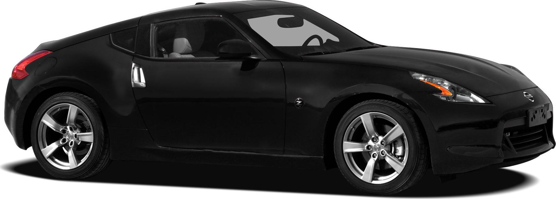 Black sports coupe side profile with alloy wheels and sleek design