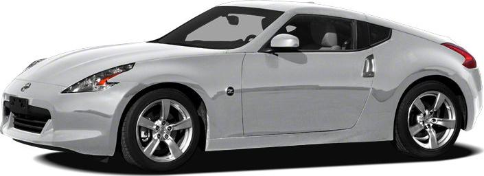 Front and side profile of a silver 2-door sports coupe.