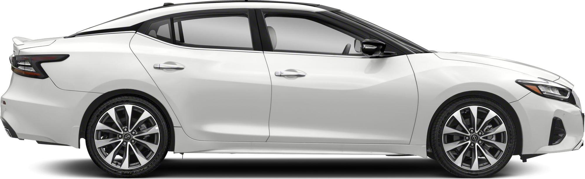 Side profile with sleek design and alloy wheels