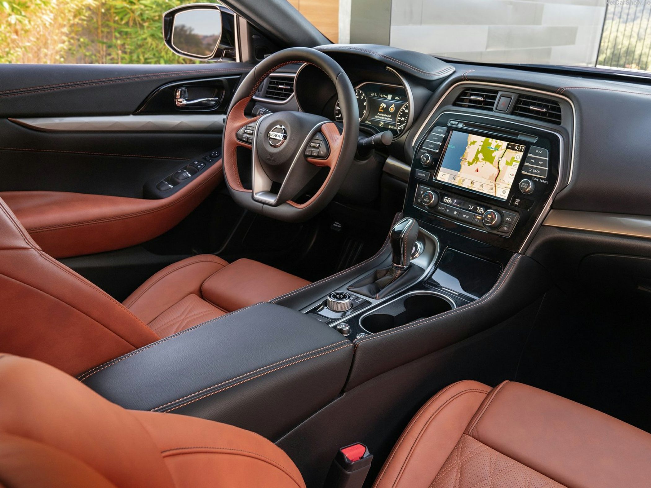 Luxury leather seats and advanced infotainment system with navigation