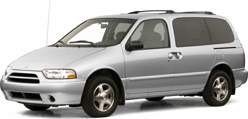 Silver minivan front and side view with sliding door and alloy wheels.