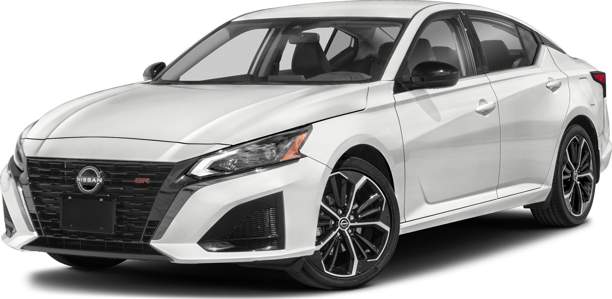 Front three-quarter view with angular headlights and sporty alloy wheels