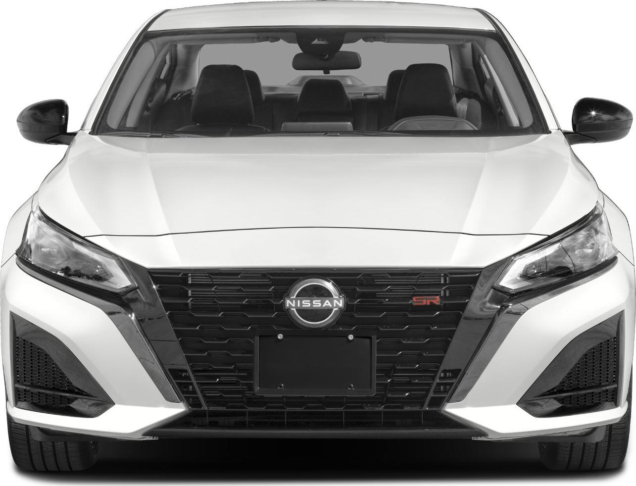 Front grille and headlights with SR badge