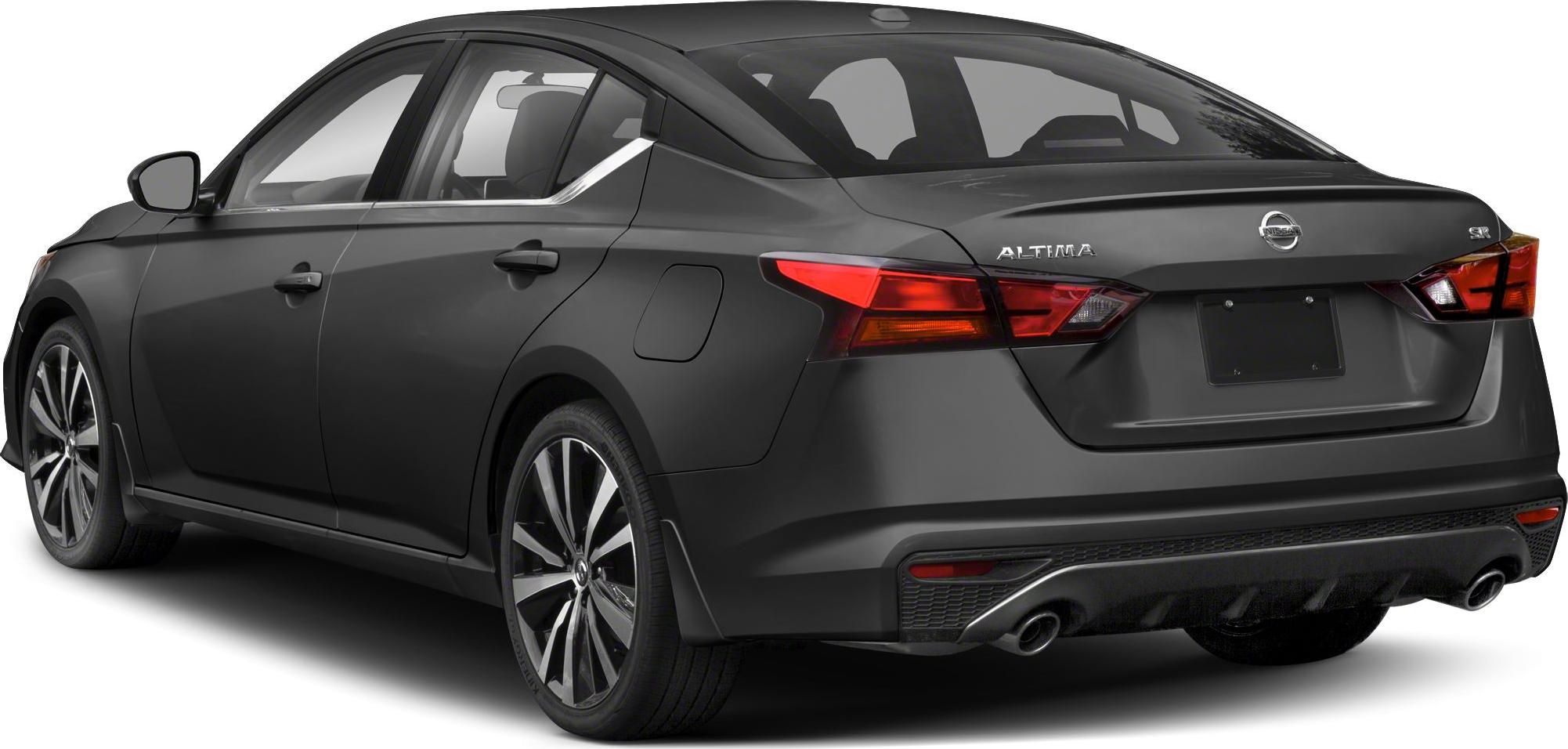 Rear view with dual exhaust pipes and modern LED taillights
