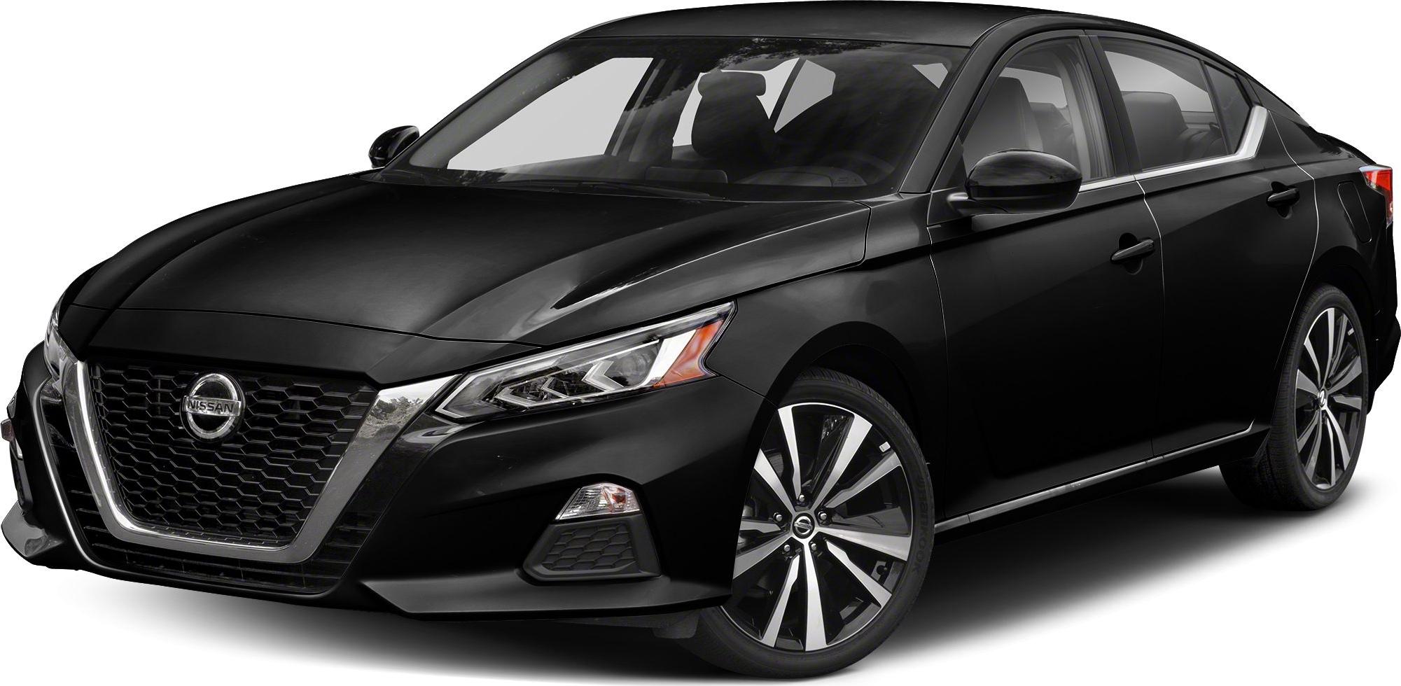 Front side view of a sedan highlighting LED headlights and alloy wheels