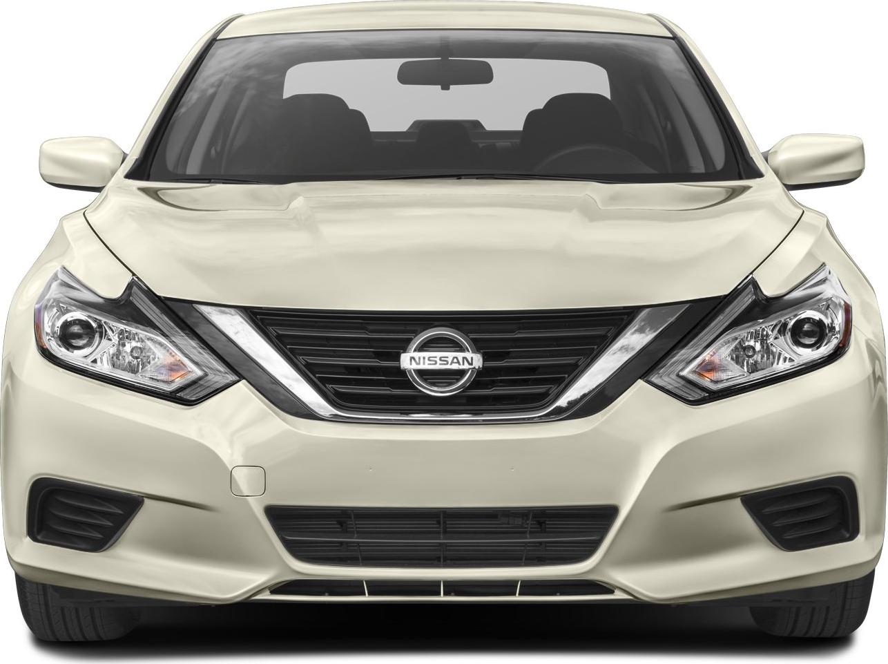 Front fascia and headlights of a mid-size sedan